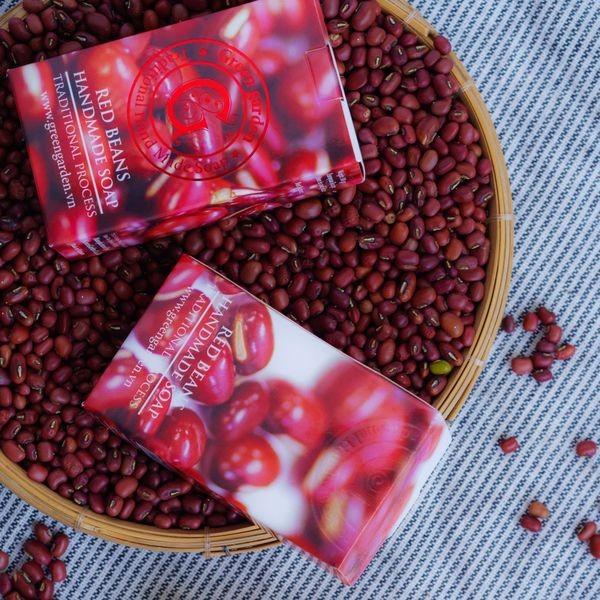 Xà phòng đậu đỏ (Red beans handmade soap) Green Garden