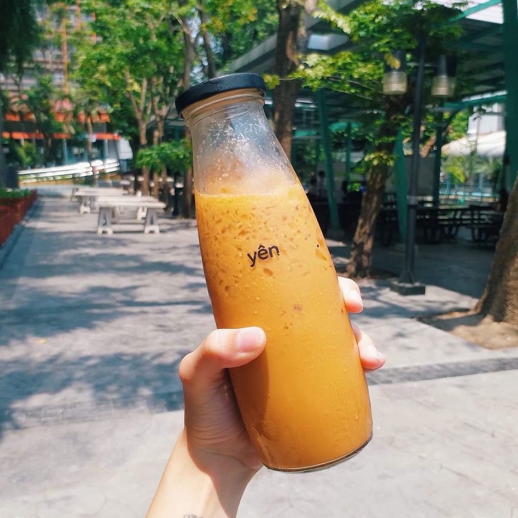 Bình "Yên" thuỷ tinh Lớn 400ml - Quà tặng văn vở