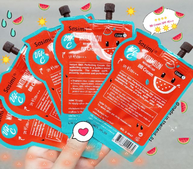 Gói BB cream trang điểm Sasimi dưỡng ẩm SPF 45+++ - Thái Lan | BigBuy360 - bigbuy360.vn