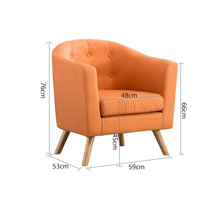 Ghế sofa nỉ Hiện đại sang trọng Ghế Đơn sofa tiện ích cao cấp đa năng GSF005