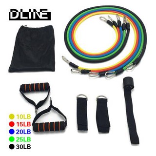 ❤️ Bộ 5 dây kéo đàn hồi tập gym,tập thể hình - Gồm 11 chi tiết như hình đại diện- tập thể hình cao cấp - dụng cụ tập gym