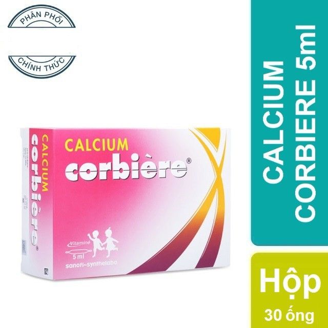 Calcium Corbiere 5ml - Bổ Sung Canxi, Phát Triển Chiều Cao, Chữa Còi