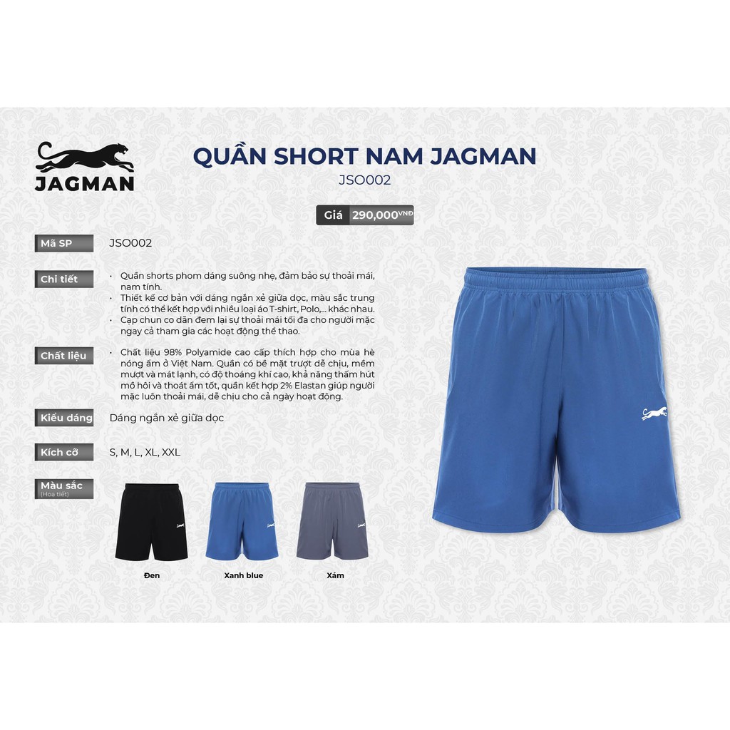 Quần đùi, sooc nam_ short thể thao nam- hàng Việt chính hãng JAGMAN