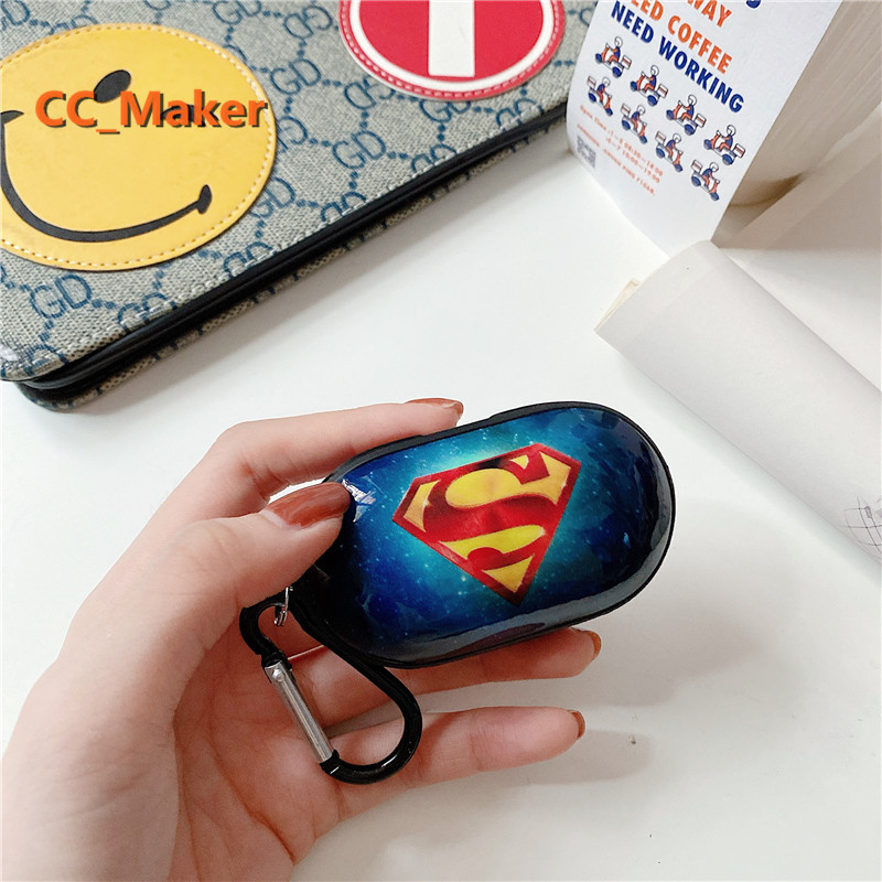 Vỏ hộp tai nghe hình Mickey và Minnie họa tiết Marvel Batman Captain America cho Samsung Galaxy Buds Plus