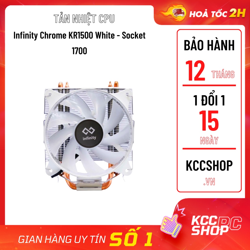 Tản Nhiệt CPU Infinity Chrome KR1500 Black - Socket 1700