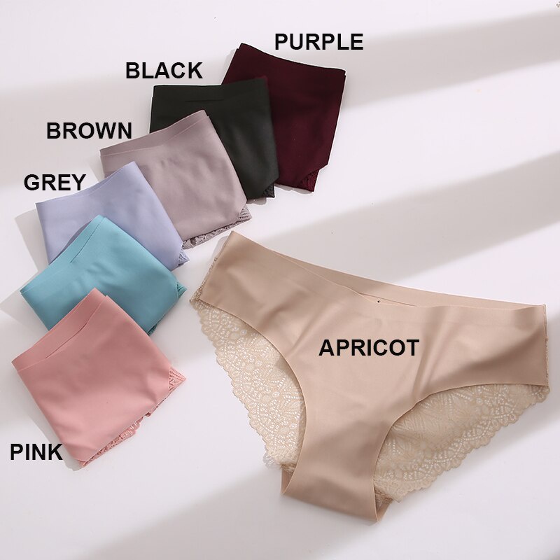 Set 2 quần lót CUTEBYTE không đường may phối ren nhiều màu sắc tùy chọn size S-XL quyến rũ dành cho nữ