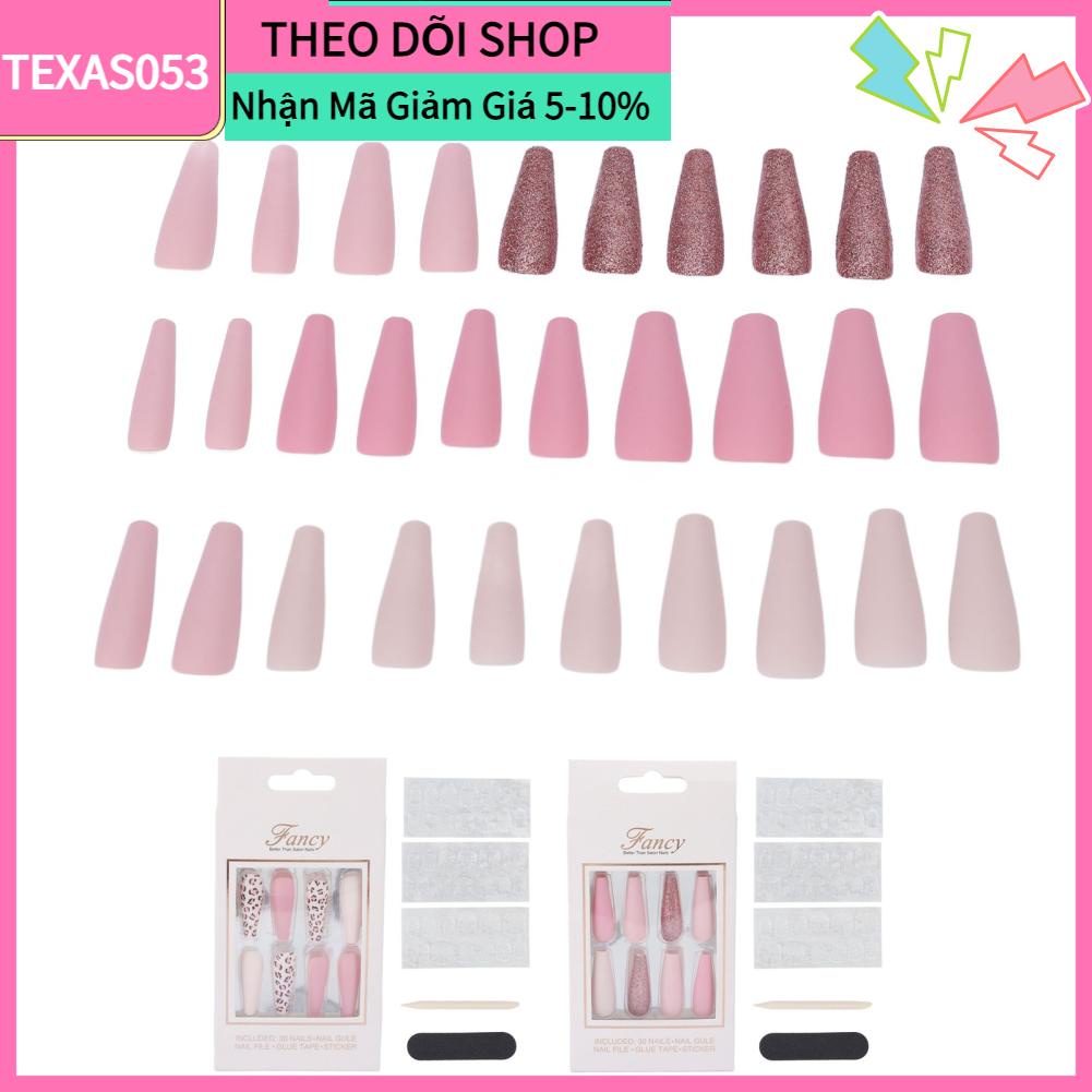 Bộ 30 Móng Tay Giả Che Phủ Toàn Diện Thời Trang