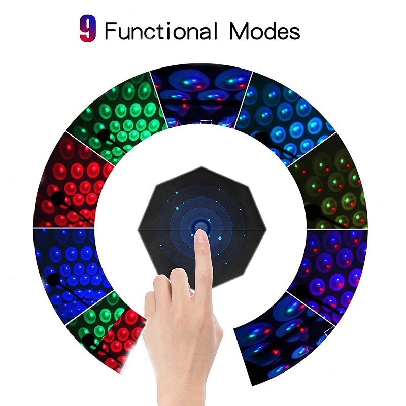 Đèn LED Chiếu Mini 9 Chế Độ Đa Năng Cổng Sạc USB Trang Trí Phòng / Xe Hơi / Quán Pub