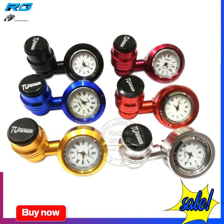 Đồng Hồ + Ốc Lắp Chân Gương Full Màu Lựa Chọn