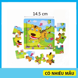 Đồ Chơi Xếp Hình, Lắp Ráp Tranh Ghép Hình 2D Bằng Gỗ Cho Bé