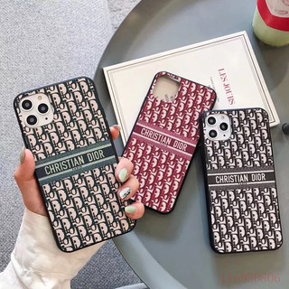 Ốp Điện Thoại Da In Họa Tiết Dior Cổ Điển Cho iPhone 11 SE2 X XR XS 11 ProMax