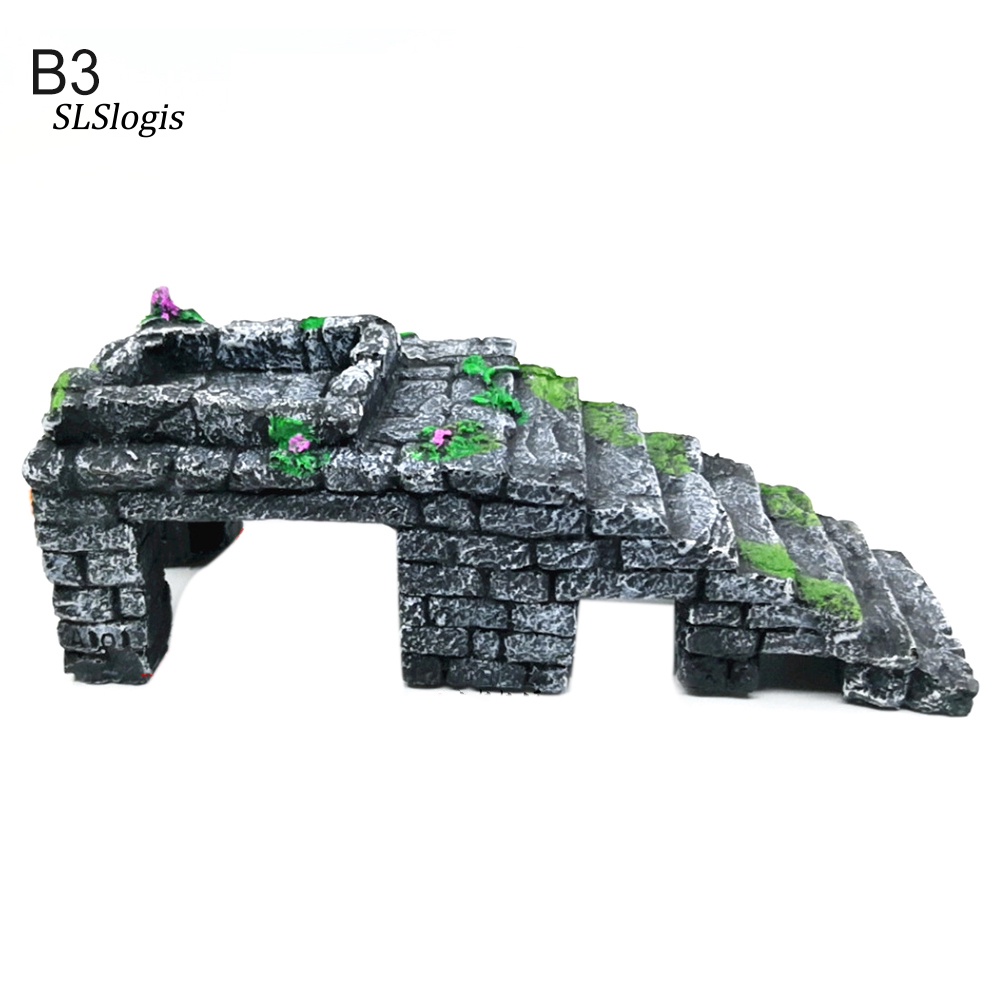 Mô Hình Hòn Đảo Bằng Nhựa Resin Dùng Trang Trí Bể Nuôi Rùa / Bò Sát