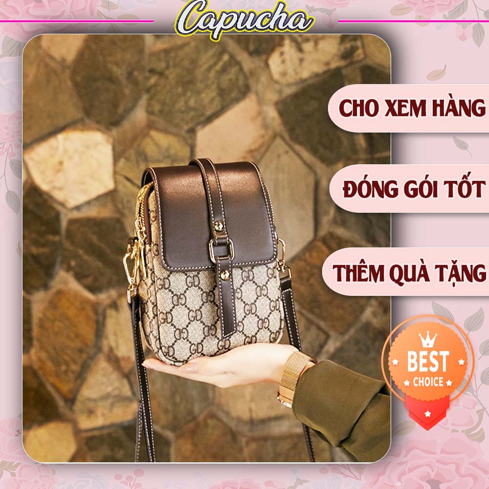 Túi xách nữ đựng điện thoại đẹp phù hợp đi chơi cực kì tiện dụng Capucha T110
