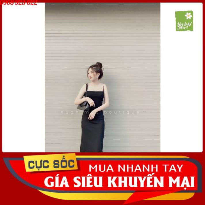 HV Váy 2 dây body, Đầm hai dây sợi bún thun borip dày đẹp ôm body 2 dáng ngắn/dài V12 HV