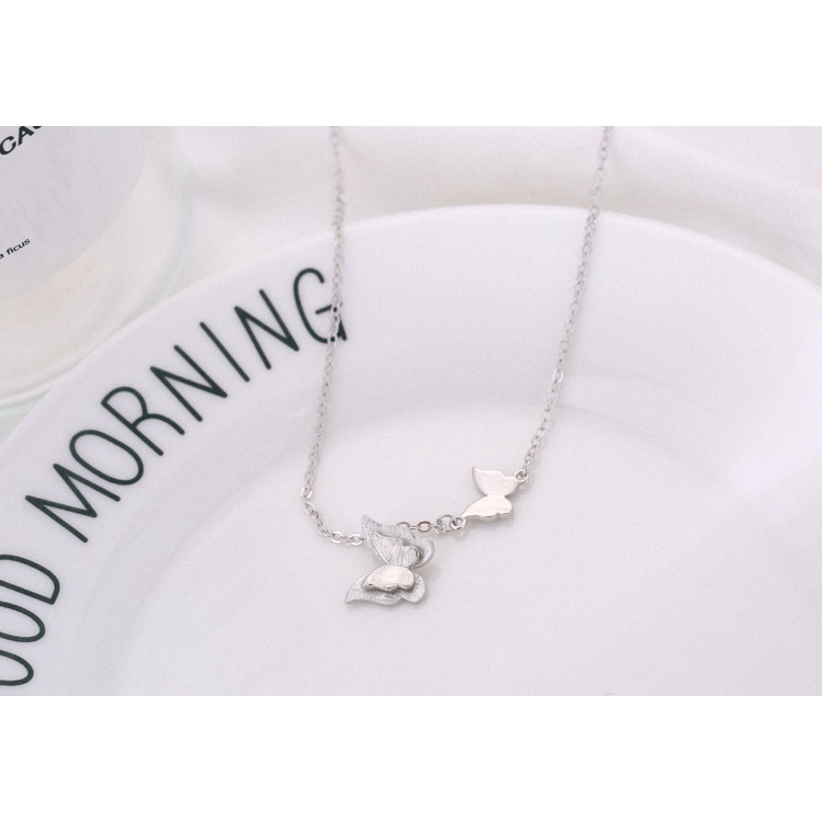 Dây chuyền bạc nữ cao cấp Evasilver mặt Butterfly, dây chuyền chuẩn bạc ta sang trọng