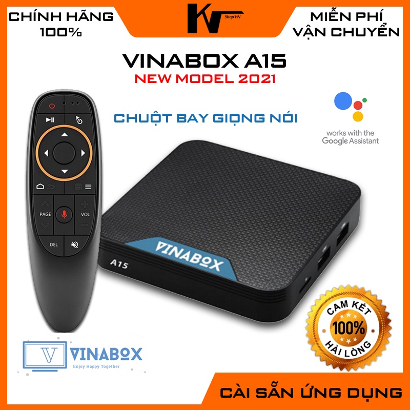 Android TV Box Vinabox A15, xem truyền hình bản quyền miễn phí, hệ điều hành Android TV 10.0