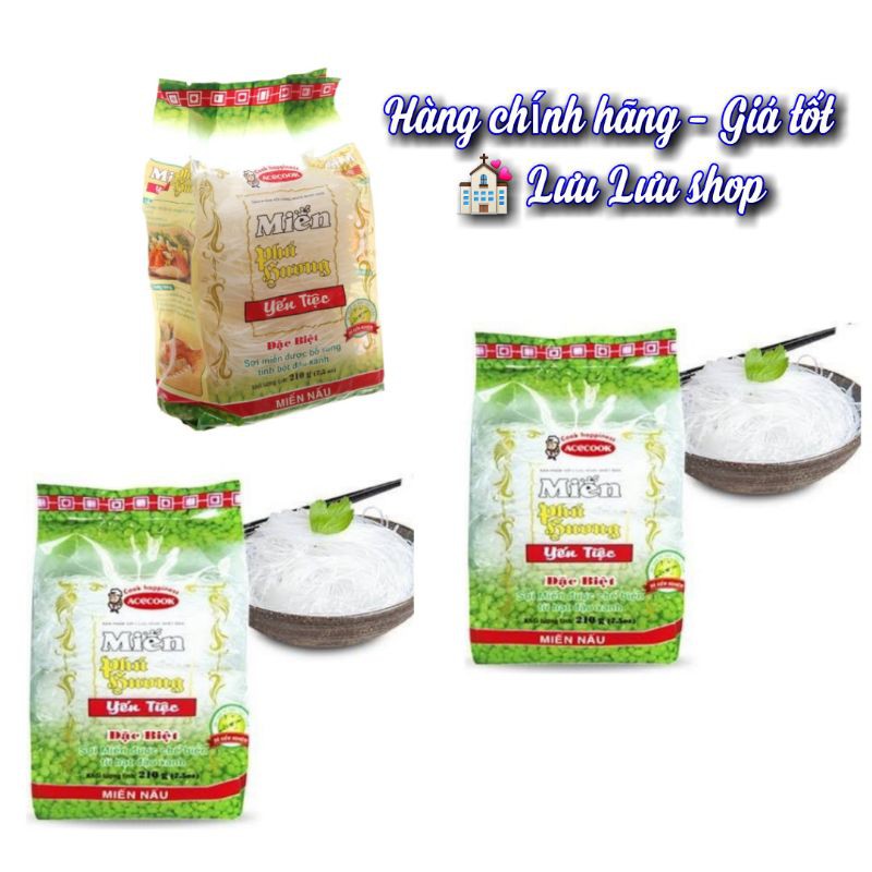 Miến đậu xanh yến tiệc Phú Hương gói 210g