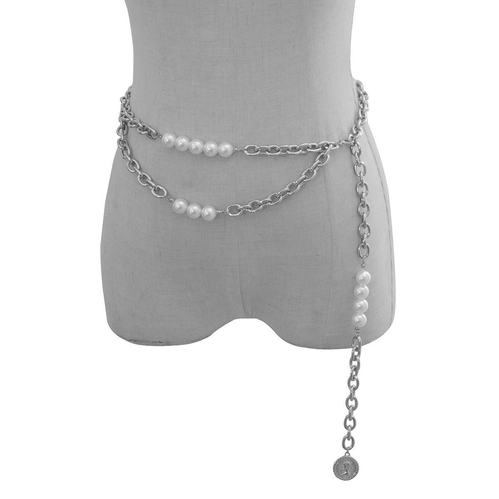 Thắt Lưng Đính Ngọc Trai Giả Thời Trang Cho Nữ