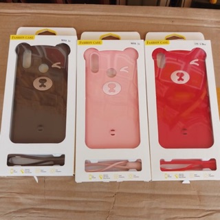 Ốp lưng dẻo tai gấu Huawei Nova 3e/3i kèm dây đeo ( Full box )