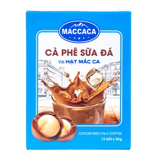 Maccaca - Cà phê Sữa Đá với hạt Mắc Ca
