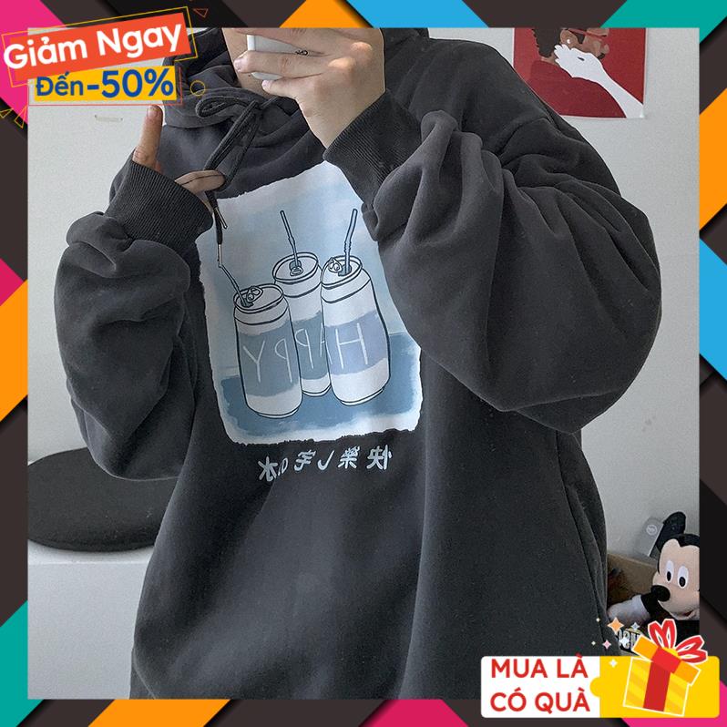 Áo Hoodie nam nữ Happy 60, Áo Sweater Unisex Form Rộng Linh Ngỗng Store | BigBuy360 - bigbuy360.vn