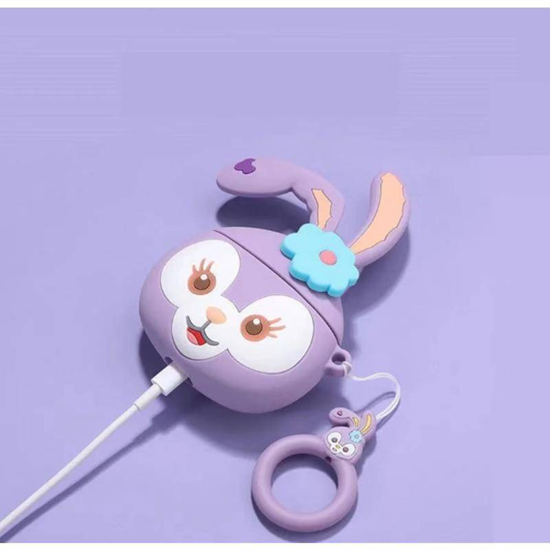 Ốp Hộp Đựng Tai Nghe Nhét Tai Hình Thỏ Dễ Thương Cho Airpods 1 2 Pro