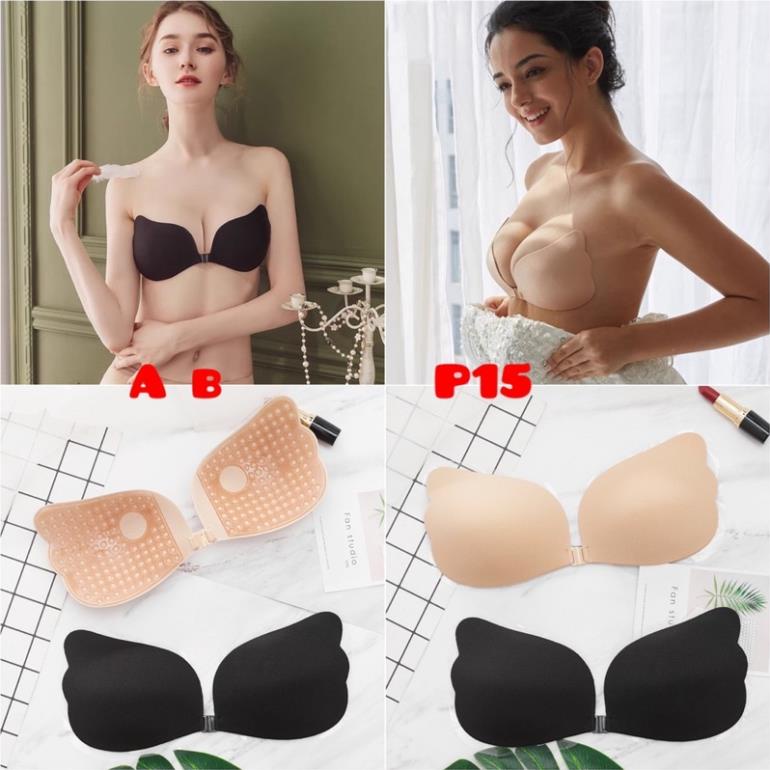 Áo Dán Silicon Cradin Nâng Ngực Tạo Khe Hình Cánh Tiên Cài Trước P15