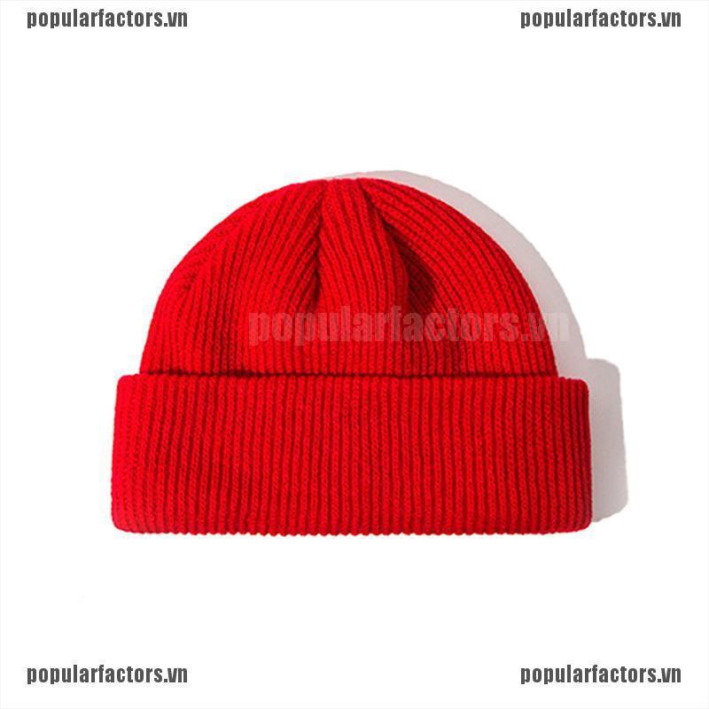 Nón len beanie màu trơn giữ ấm thời trang mùa đông cho nam và nữ