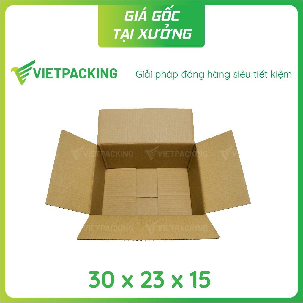 30x23x15 - 20 hộp carton giấy cứng đẹp V185