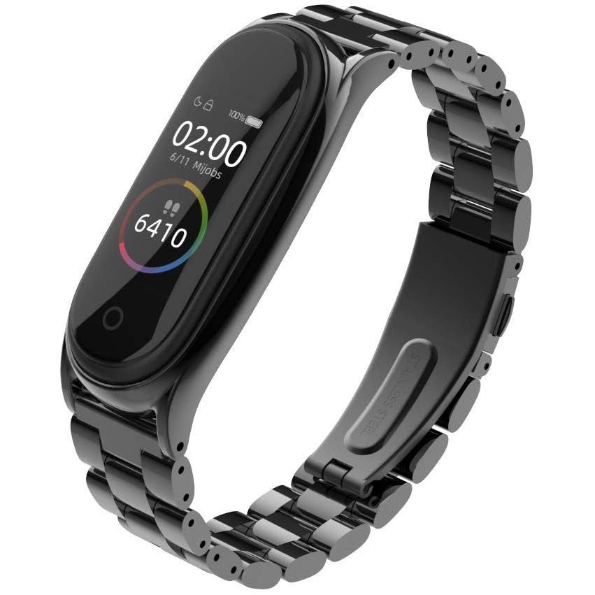 Dây đeo không gỉ phong cách dáng thời trang cho Xiaomi Mi Band 6 / 5 / 4 / 3