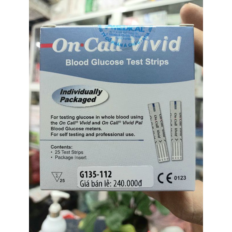 Que thử đường huyết Oncall Vivid