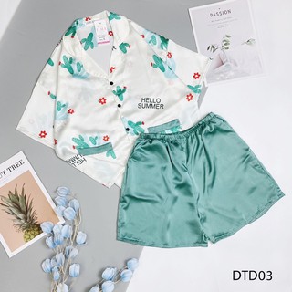 Bộ đùi lụa satin hàng cao cấp, có size