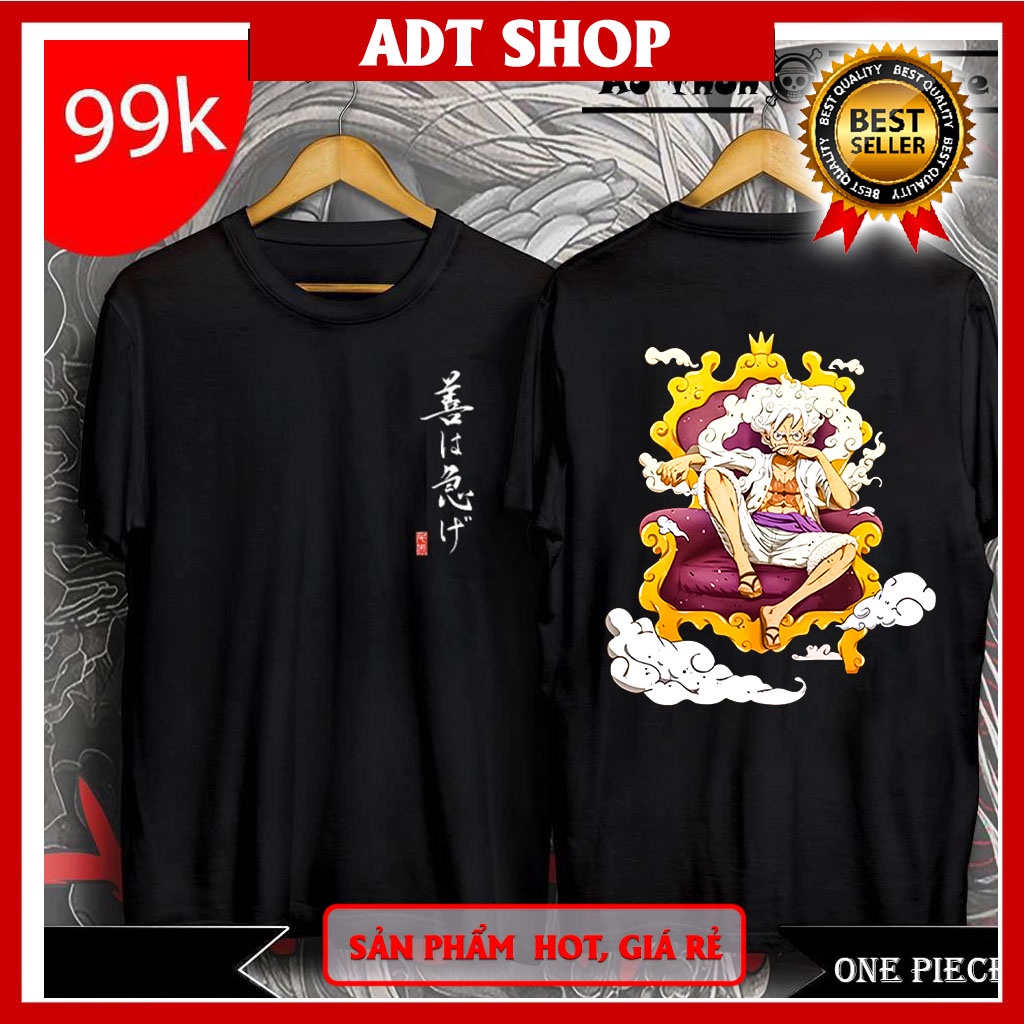 Áo thun One piece Luffy Gear 5 Mũ Rơm Đảo Hải Tặc in hình cực chất nhiều mẫu HOT