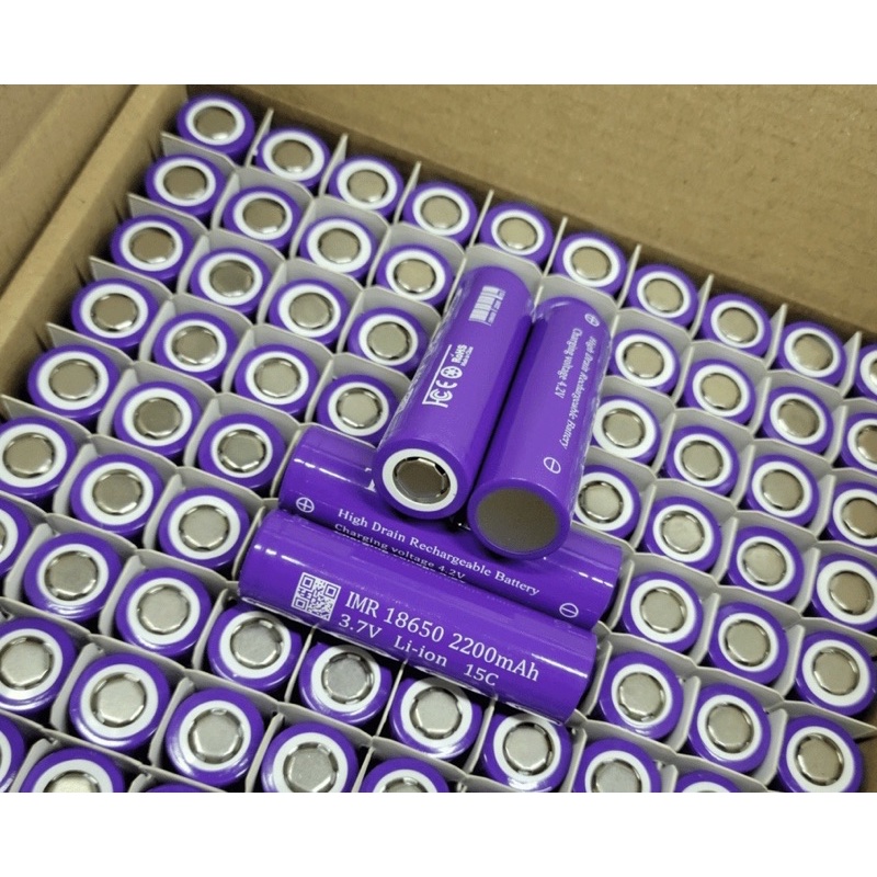 Pin Tím TL IMR 18650 TIANLVN, 2200mah - Xả cao 15C - 30A Pin mới chính hãng