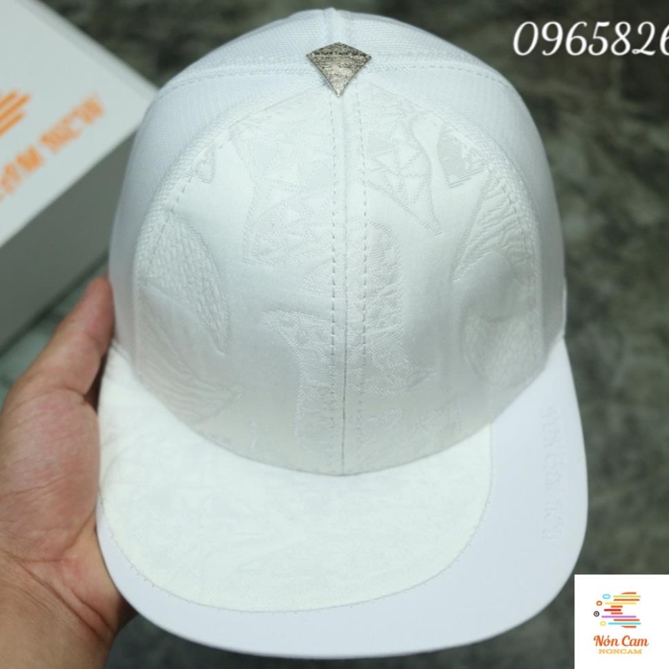 Mũ Snapback chính hãng Nón Cam ❤️𝙁𝙍𝙀𝙀𝙎𝙃𝙄𝙋❤️ phom dáng thể thao đủ 2 màu trắng đen Đẹp