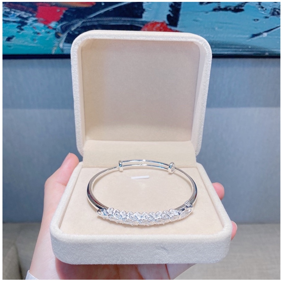 (BÁN LỖ) Lắc tay bạc nữ 925, vòng tay nam nữ bạc trang nhã, hiện đại SUNFT