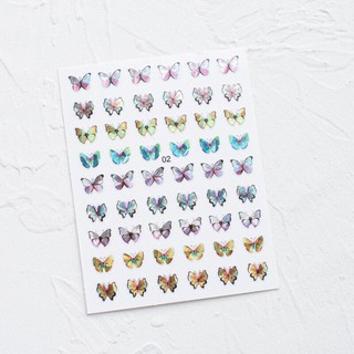 Sticker bướm dán móng tay , phụ kiện nail
