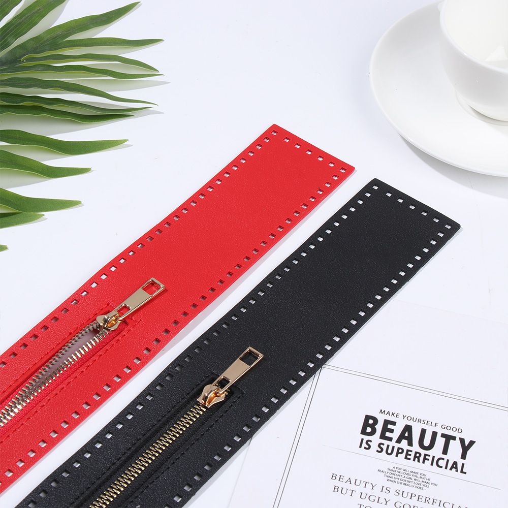 Dây Kéo Bằng Da PU Thiết Kế Chuyên Dụng Cho Túi Xách Thủ Công DIY