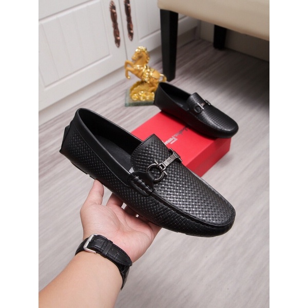 Giày lười nam thương hiệu Salvatore Ferragamo cao cấp mẫu mới da thật