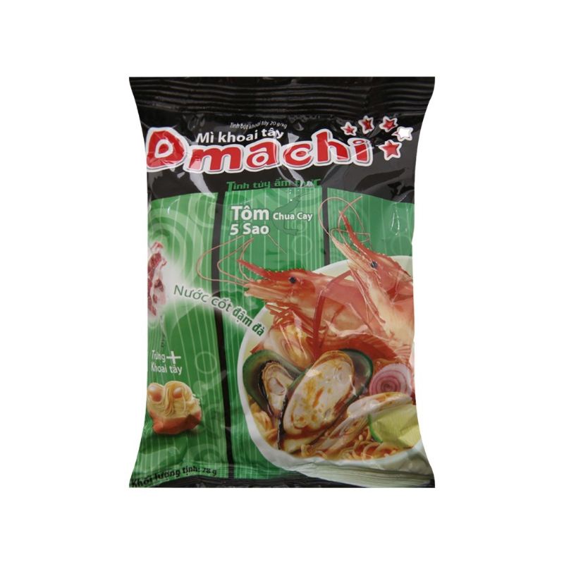 ⚡Date mới⚡ Mì khoai tây Omachi Xốt bò hầm/ Sườn Hầm Ngũ Quả/ Tôm Chua Cay gói 80g | BigBuy360 - bigbuy360.vn