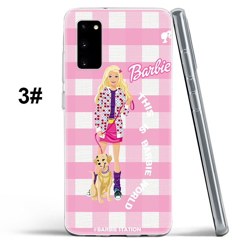 Ốp Điện Thoại Silicon Mềm Trong Suốt Hình Búp Bê Barbie Dễ Thương Cho Samsung A51 A6 A7 A71 A8 A9 J6 M20 M31 2018 Ma10 Hoạt Hình
