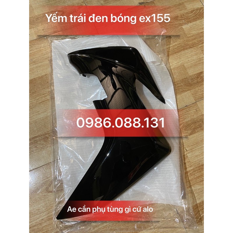 yếm trái đen bóng ex155 zin chính hãng
