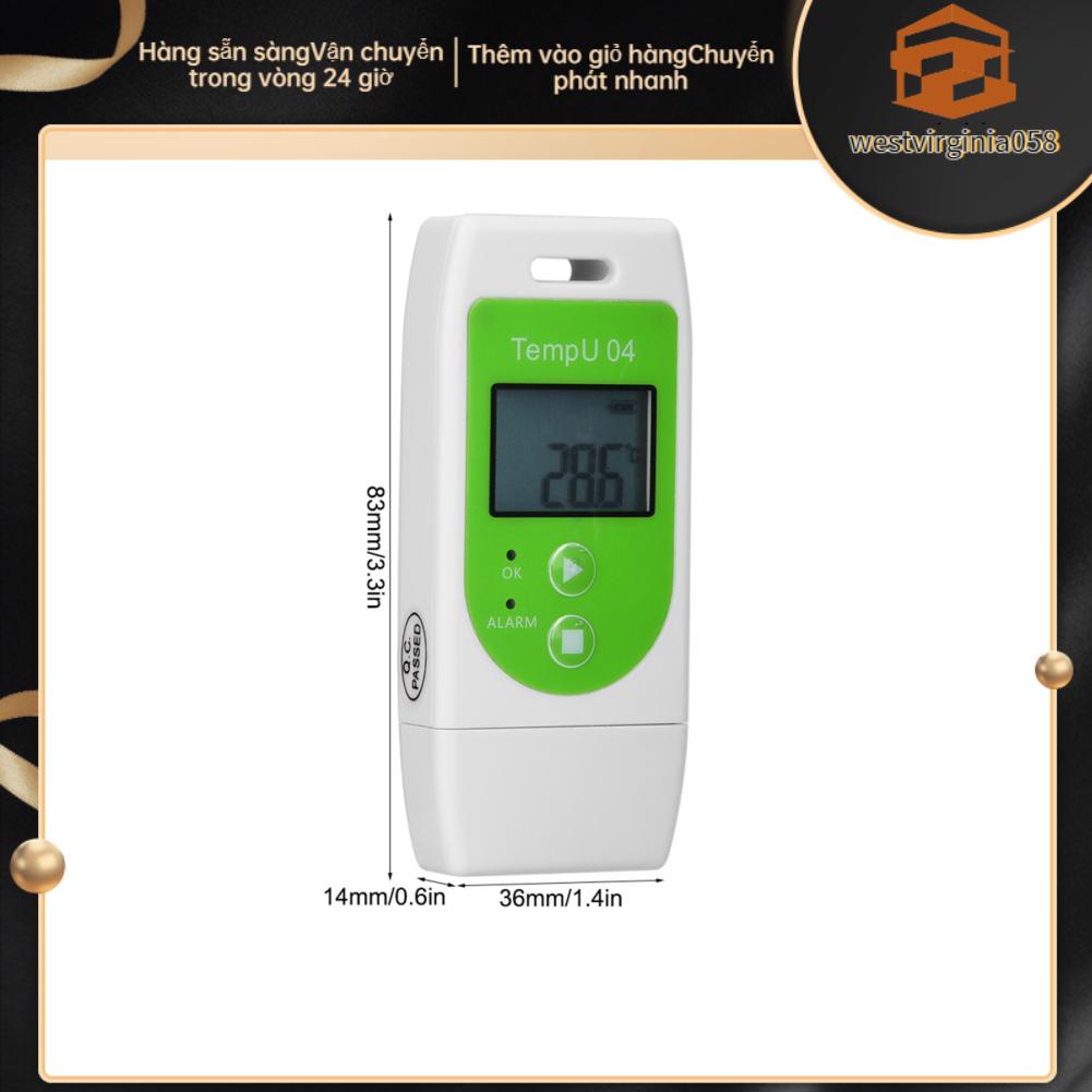 Westvirginia058 TempU04 PDF USB Temperature Data Logger Reusable Recorder