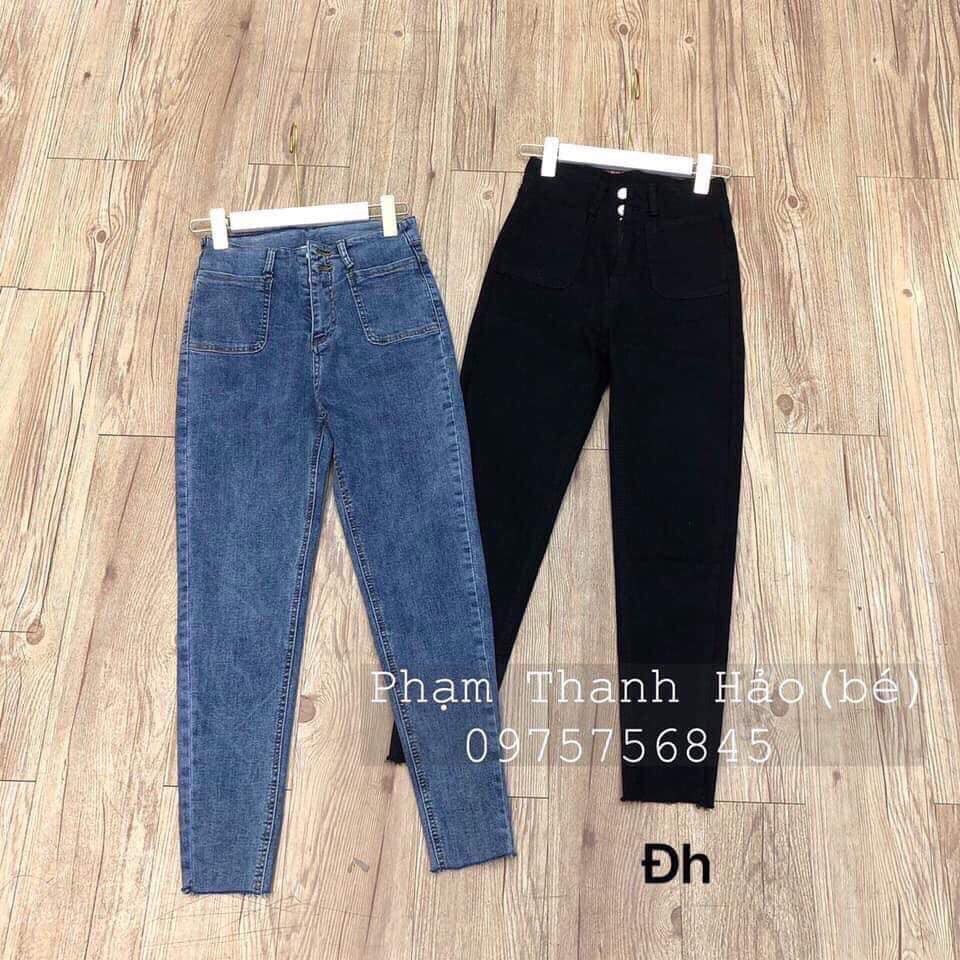 [Mã WASTMAY giảm 15% tối đa 30K đơn 150K] Bán sỉ quần bò cạp cao 2 túi ốp cho nữ mã 24 x | BigBuy360 - bigbuy360.vn