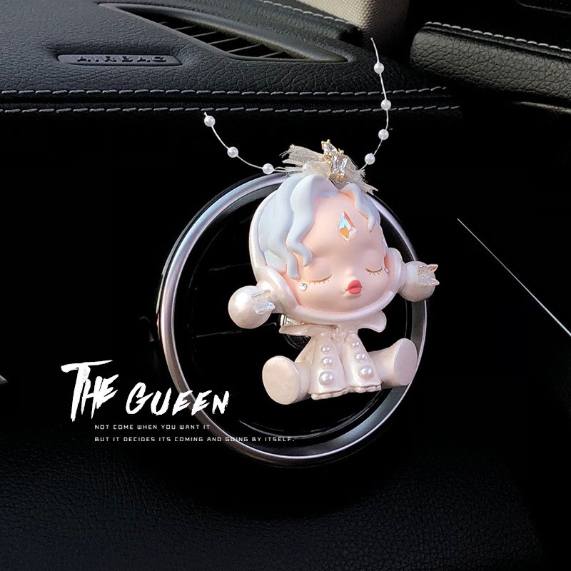 Phụ Kiện Trang Trí Cửa Gió Điều Hòa Xe Hơi Hình Skull Panda -Cài Cửa Gió Sáp Thơm Xe Ô Tô