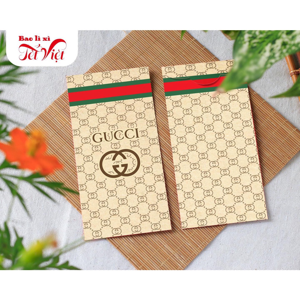 Combo 10 Bao Lì Xì Tết 2023, Bao Lì Xì Tết Quý Mão Mẫu Mới Đẹp (Gucci)