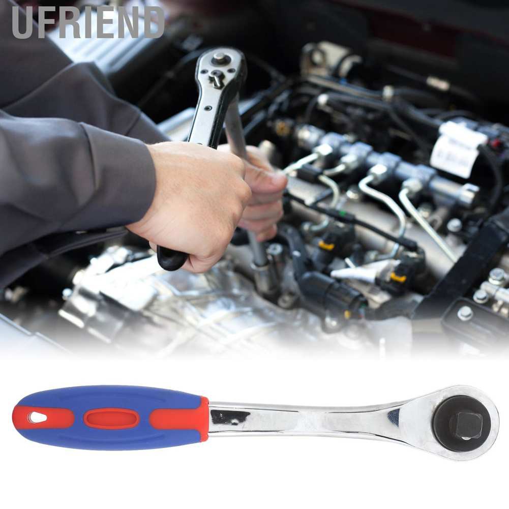 Ufriend 3/8in 72 Teeth Ratchet Wrench Chromium Vanadium Steel Socket Maintenance Tools