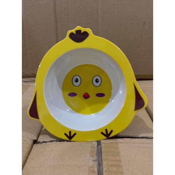 Bát ăn dặm cho bé hình thú cưng chịu nhiệt cao không độc hại