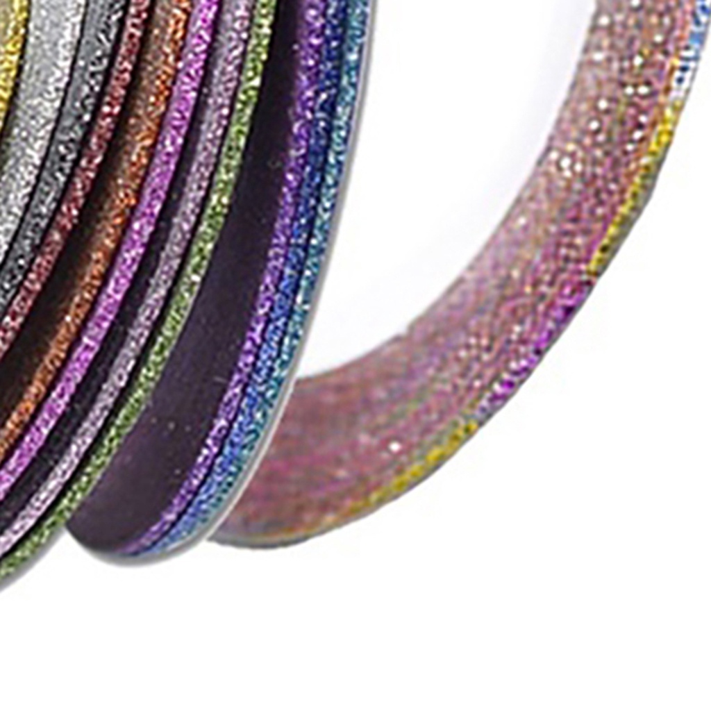 Bộ 12 Cuộn Sticker Dán Trang Trí Móng Tay 1mm Đa Năng