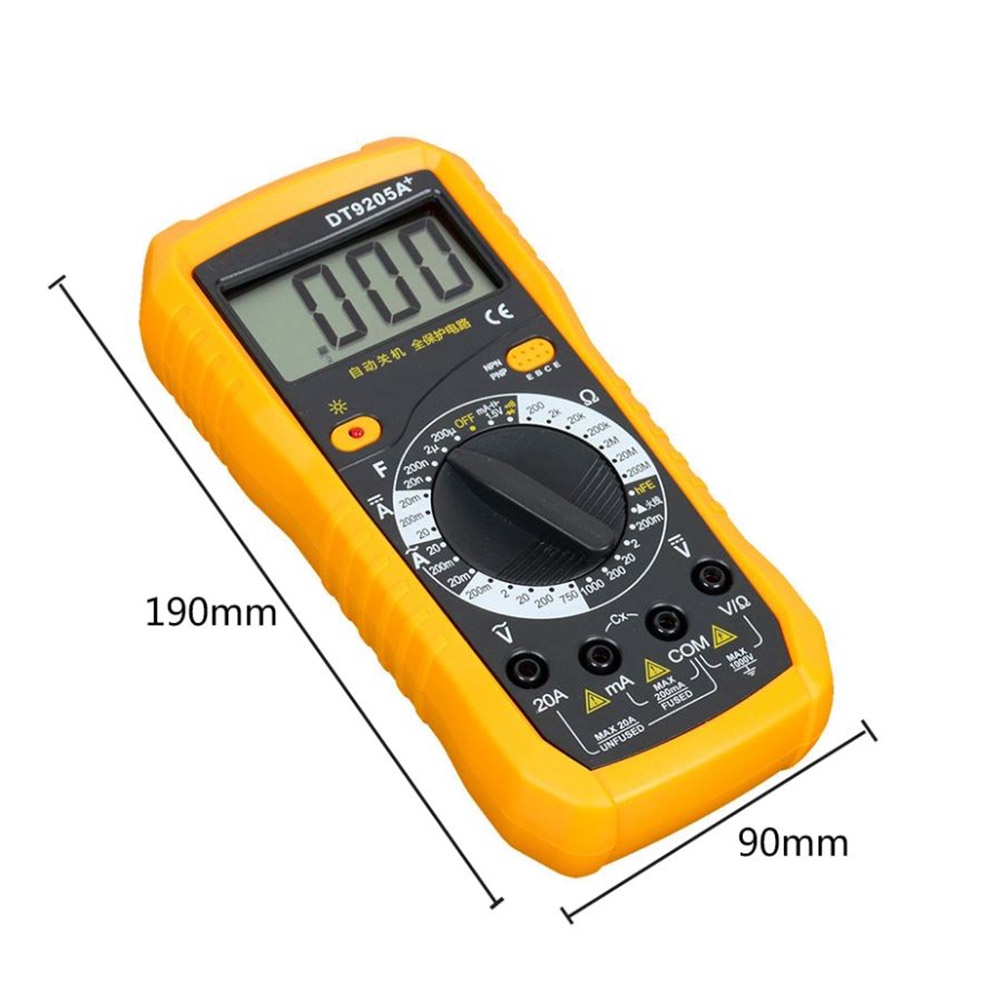 Đồng Hồ Đo Điện Vạn Năng Kỹ Thuật Số ABG DT9205A+